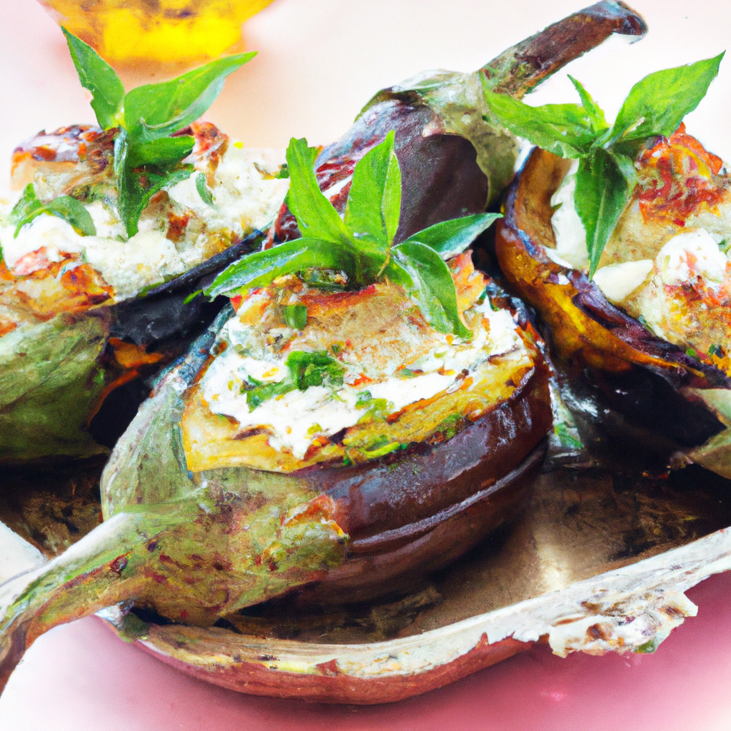 Vegetarian Stuffed Eggplant