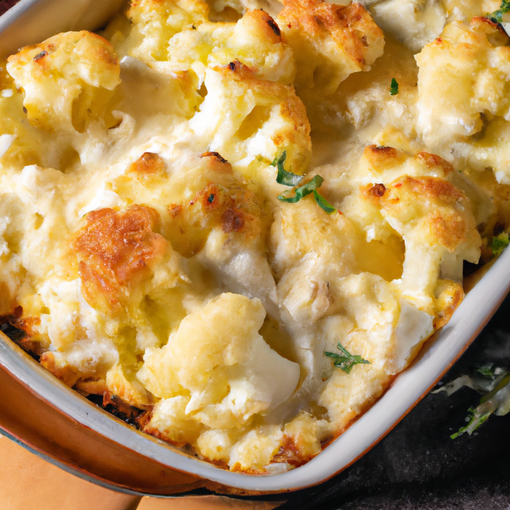 Cauliflower Gratin With Cheese