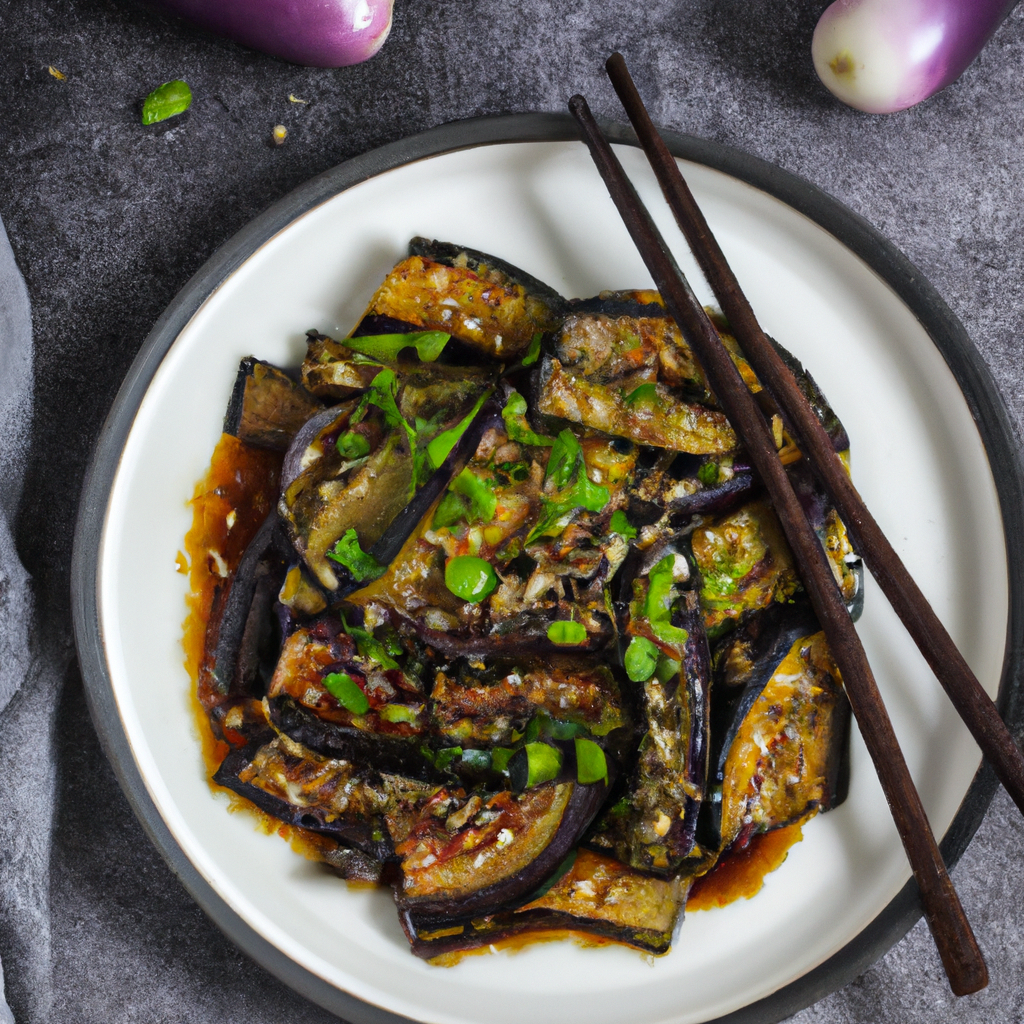 Garlic Eggplant Stir Fry