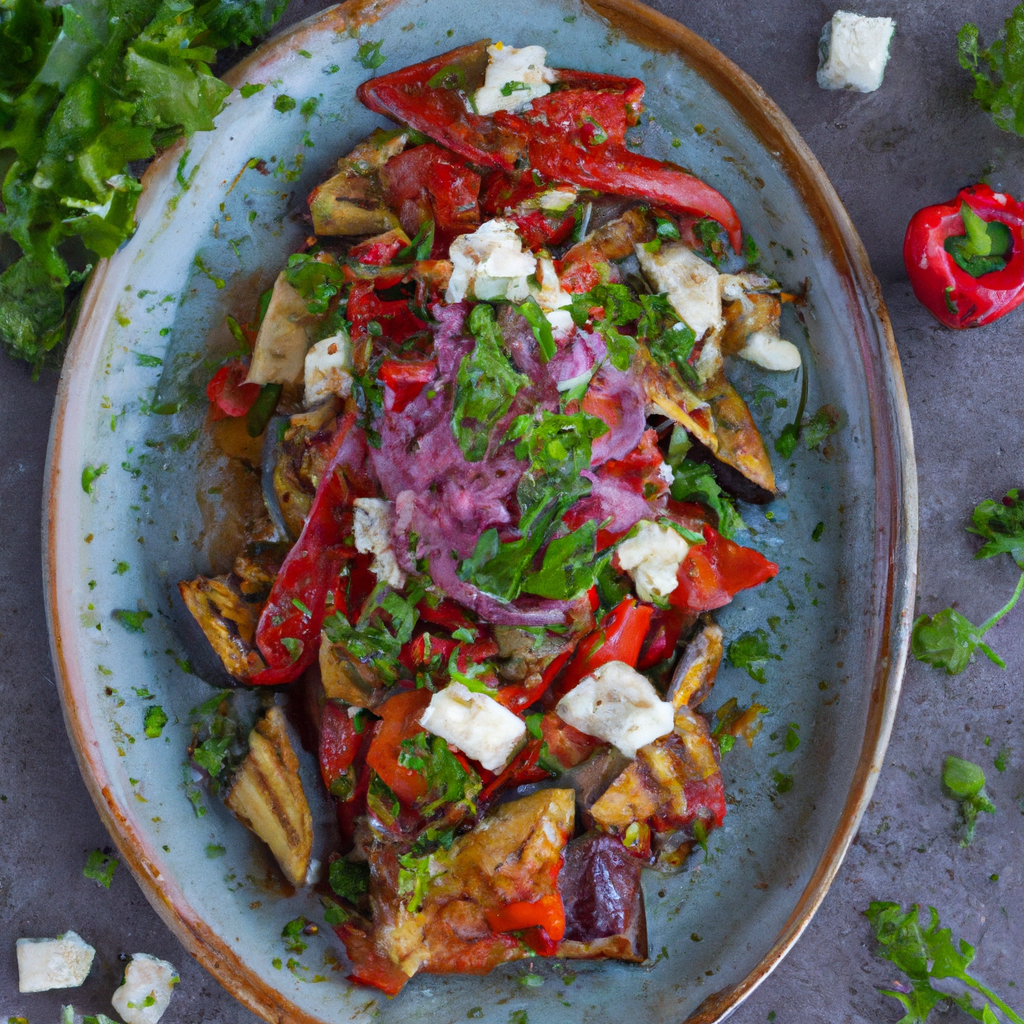 Roasted Vegetable Salad With Feta