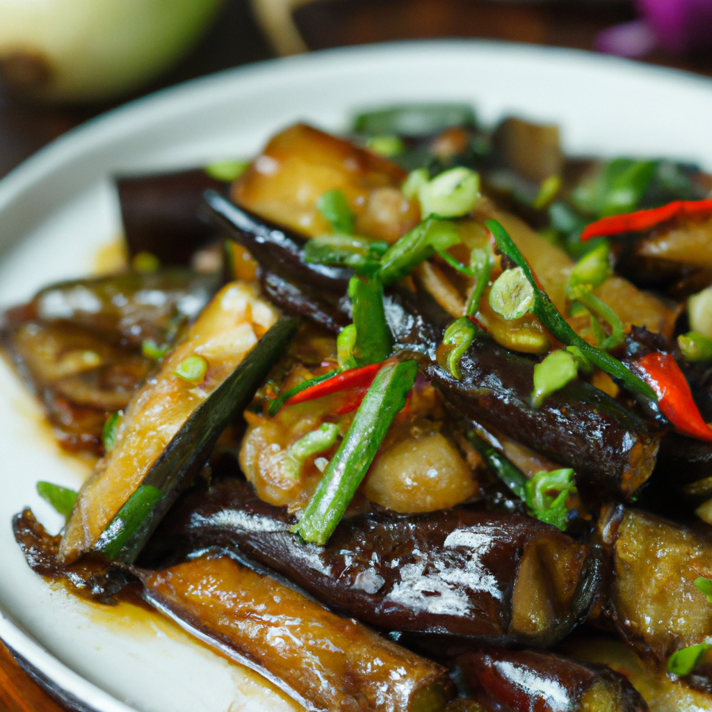 Stir Fried Chili Garlic Eggplant