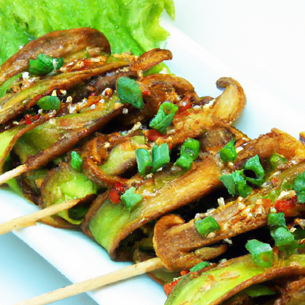 Teriyaki Mushroom Skewers