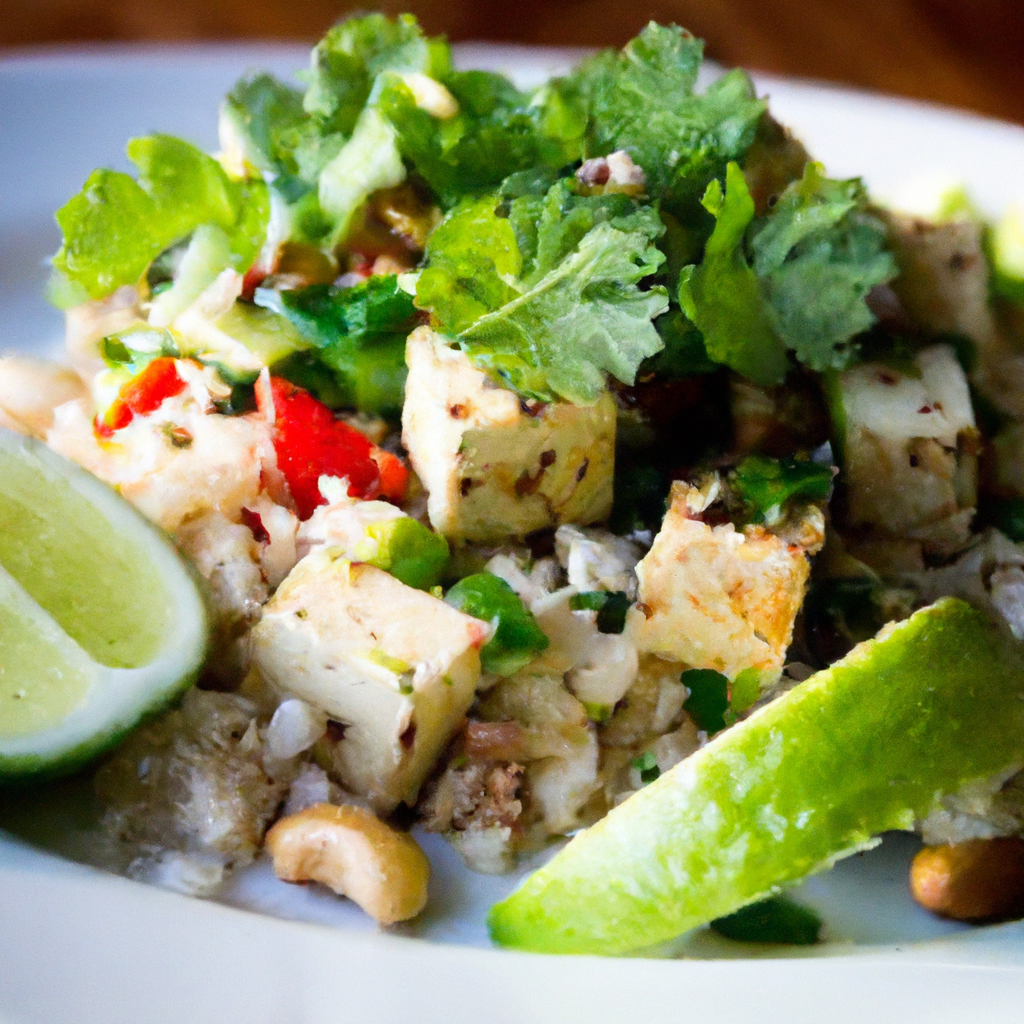 Tofu And Lemongrass Rice Salad