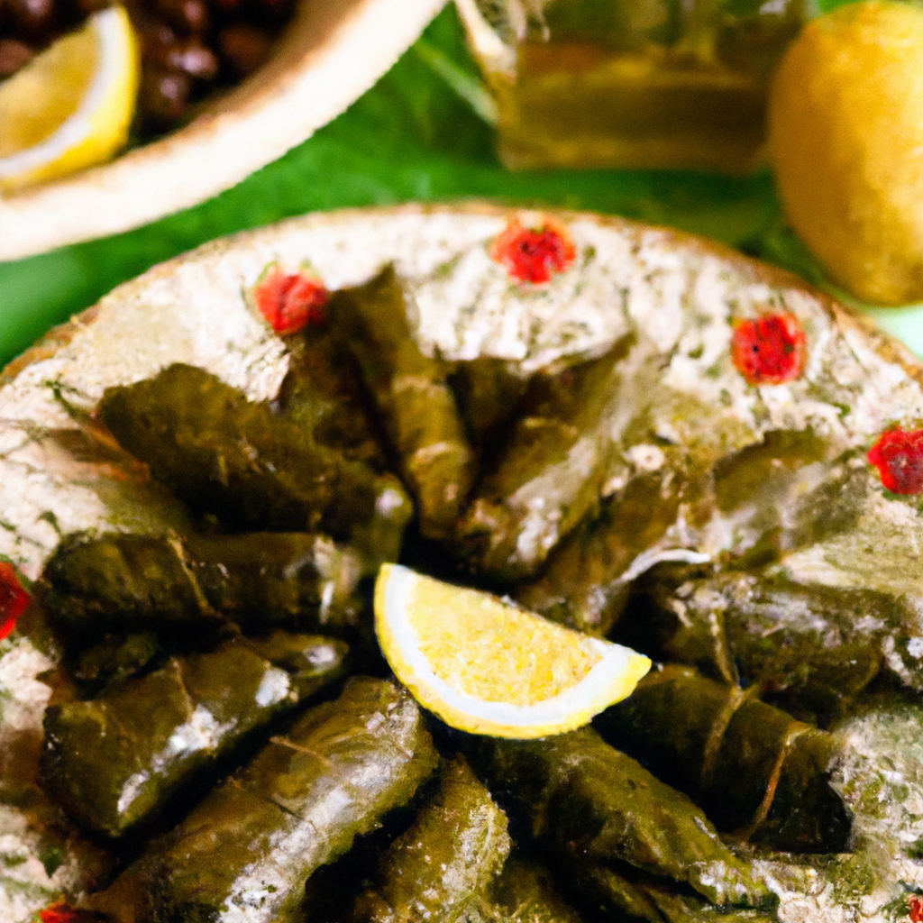 Dolmades Stuffed Grape Leaves
