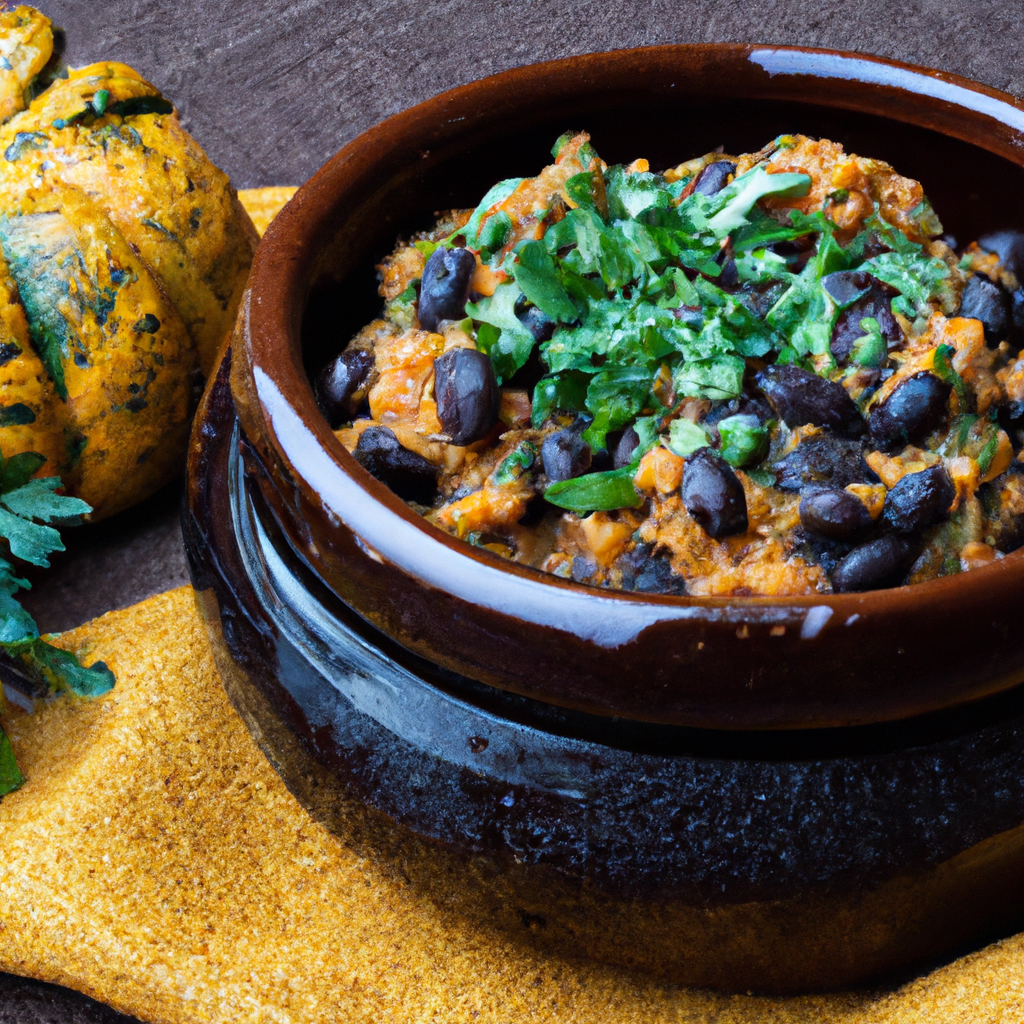 Feij&atilde;o Preto Com Ab&oacute;bora Black Beans With Pumpkin