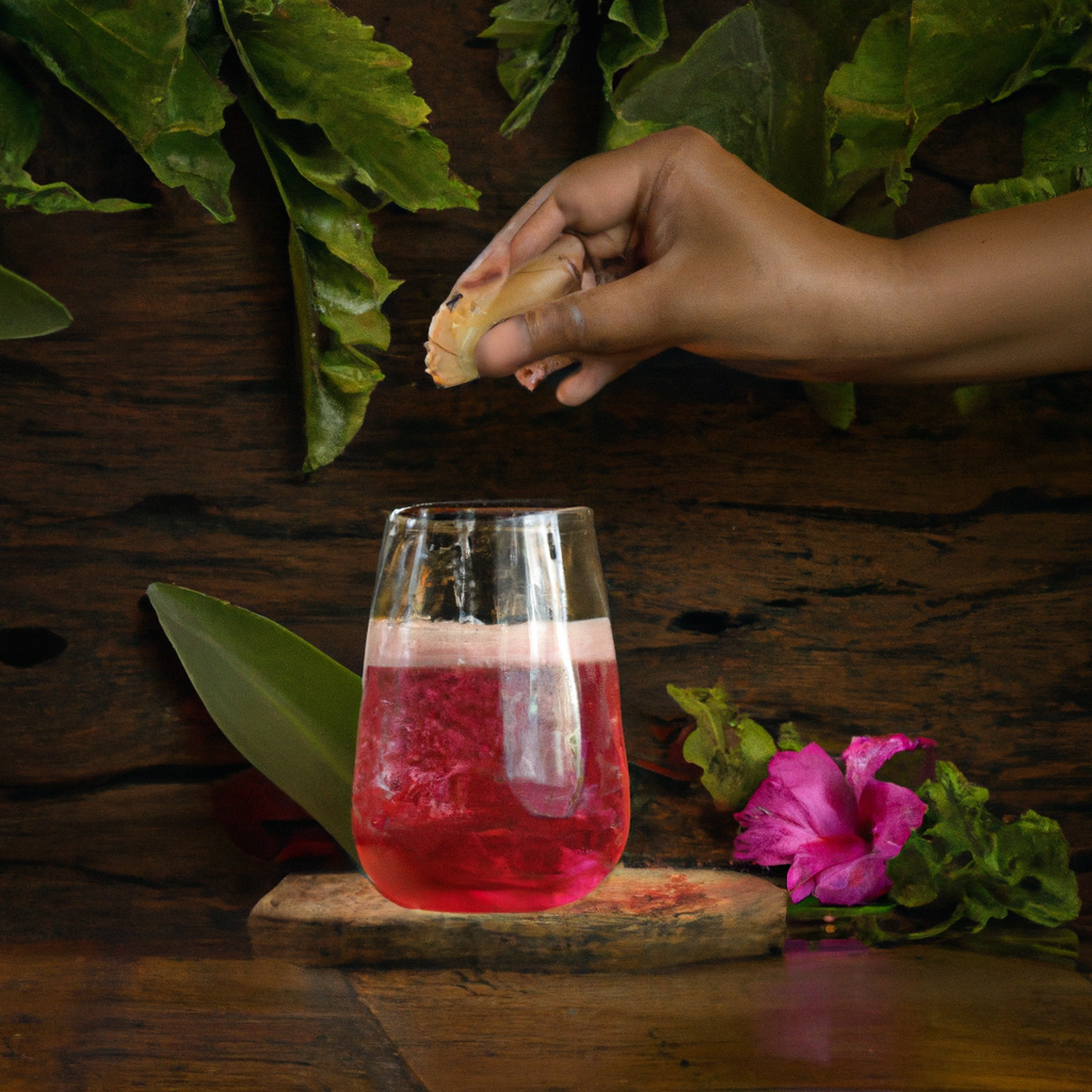 Fermented Hibiscus Ginger Soda