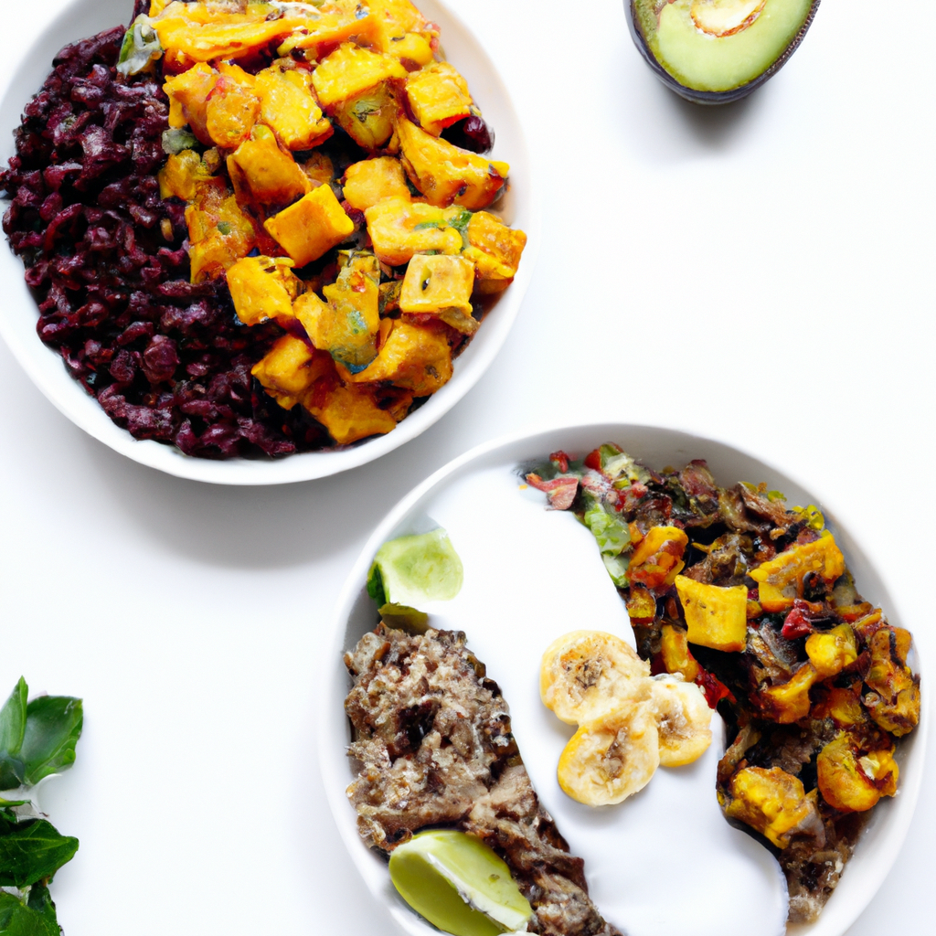 Fried Plantain And Black Bean Bowls