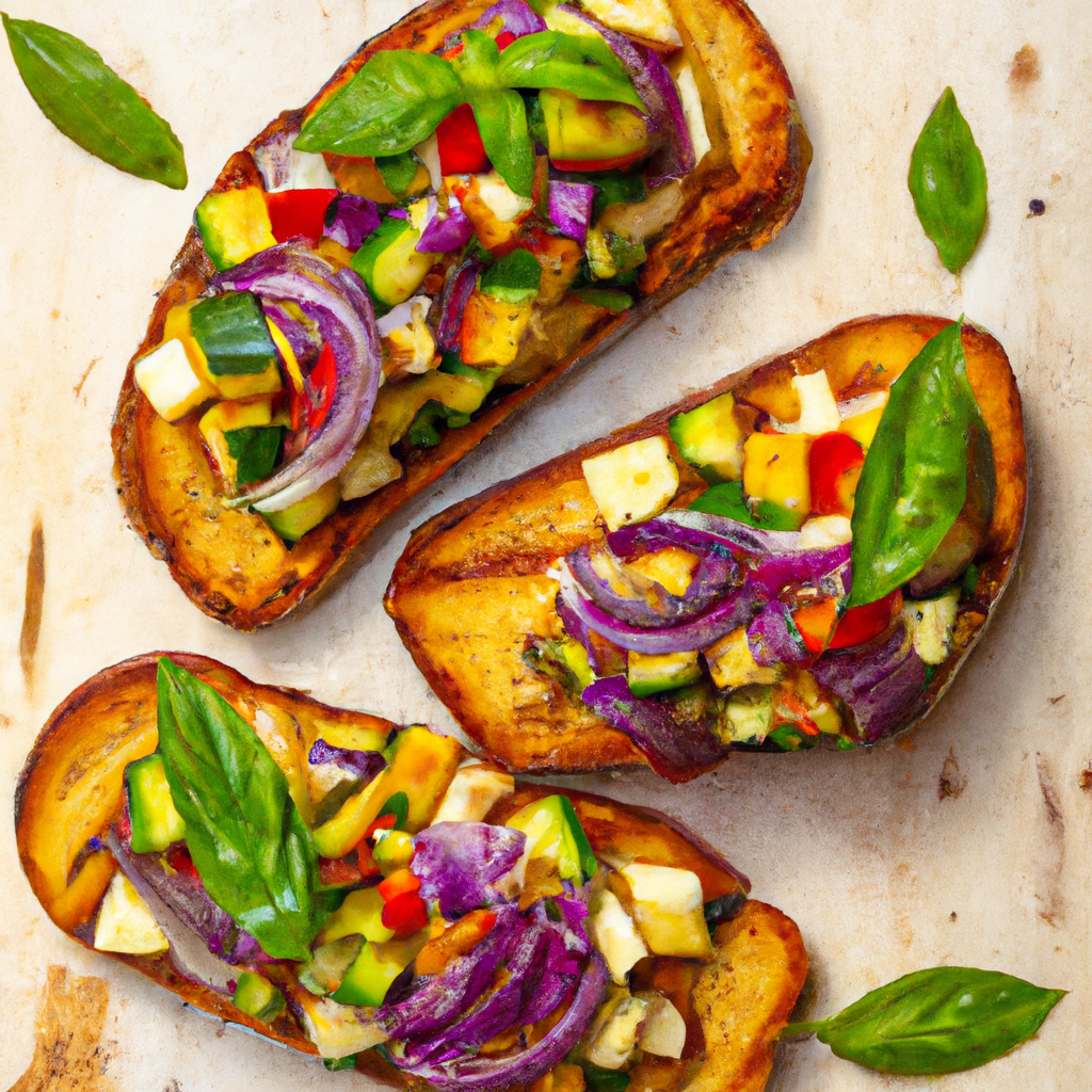 Grilled Vegetable Tartine