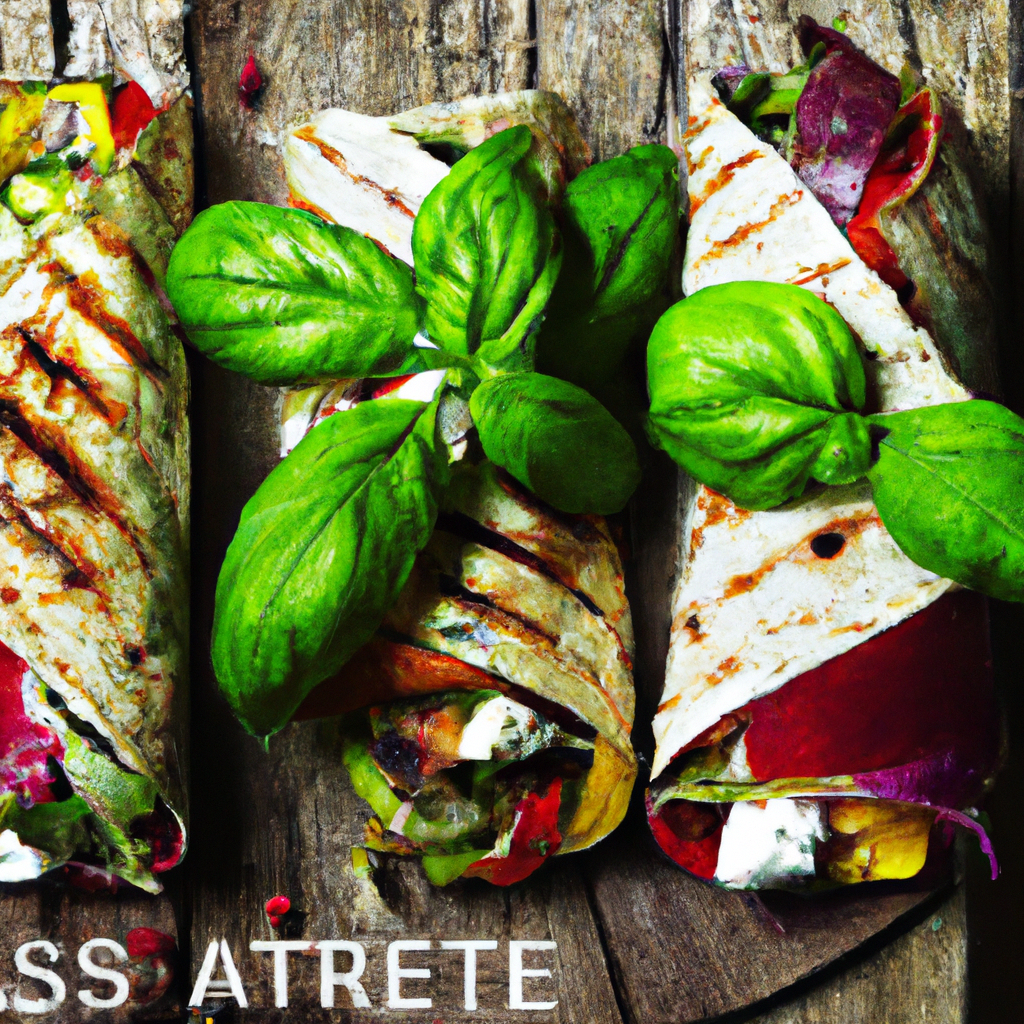 Grilled Vegetable Wrap With Hummus