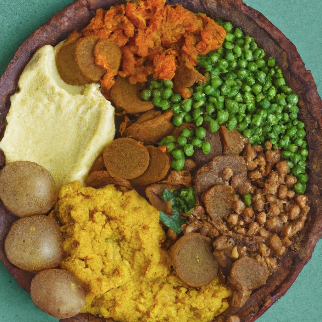 Injera Bet Kik Wot Injera With Split Pea Stew