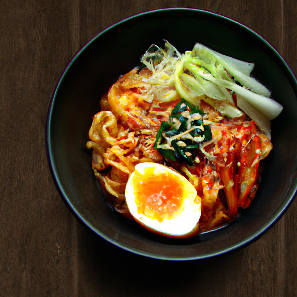 Korean Spicy Kimchi Noodles