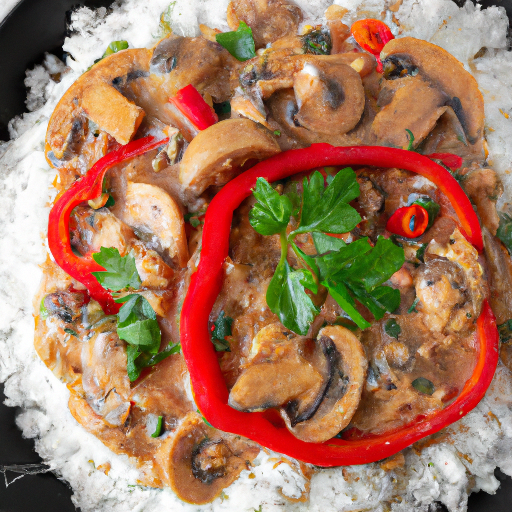 Moqueca De Cogumelos Com Piment&atilde;o Mushroom And Bell Pepper Moqueca