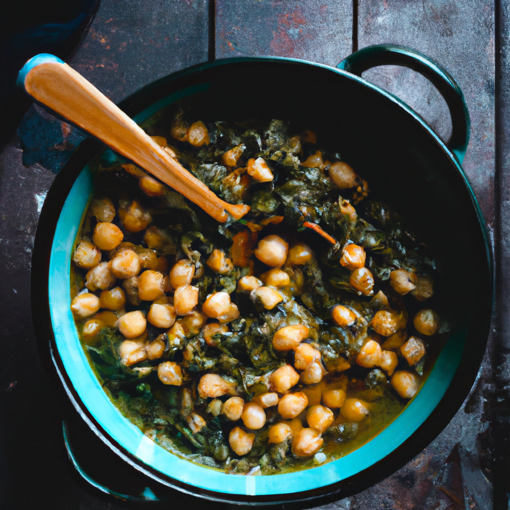 Moroccan Chickpea And Spinach Stew
