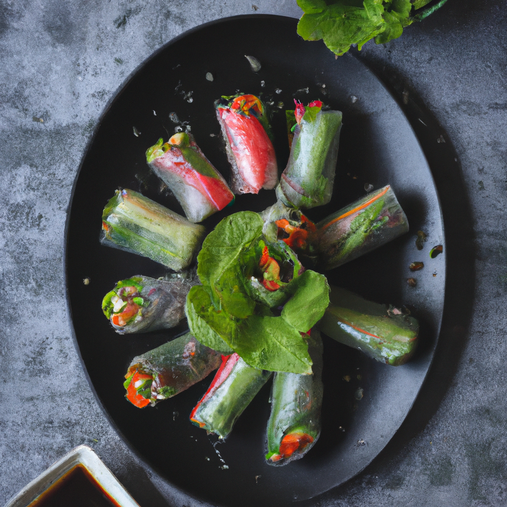 Vietnamese Rice Paper Rolls With Tofu