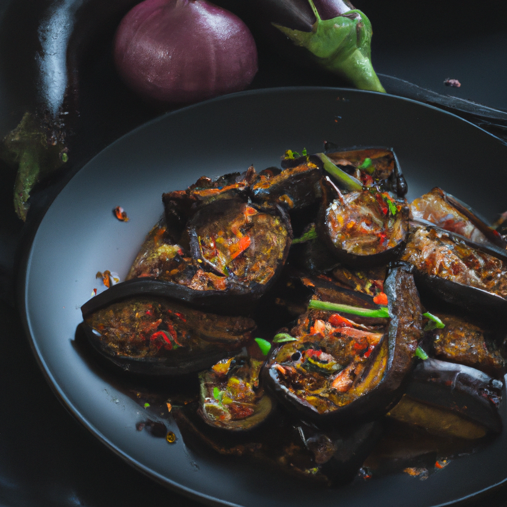Crispy Garlic Chili Eggplant