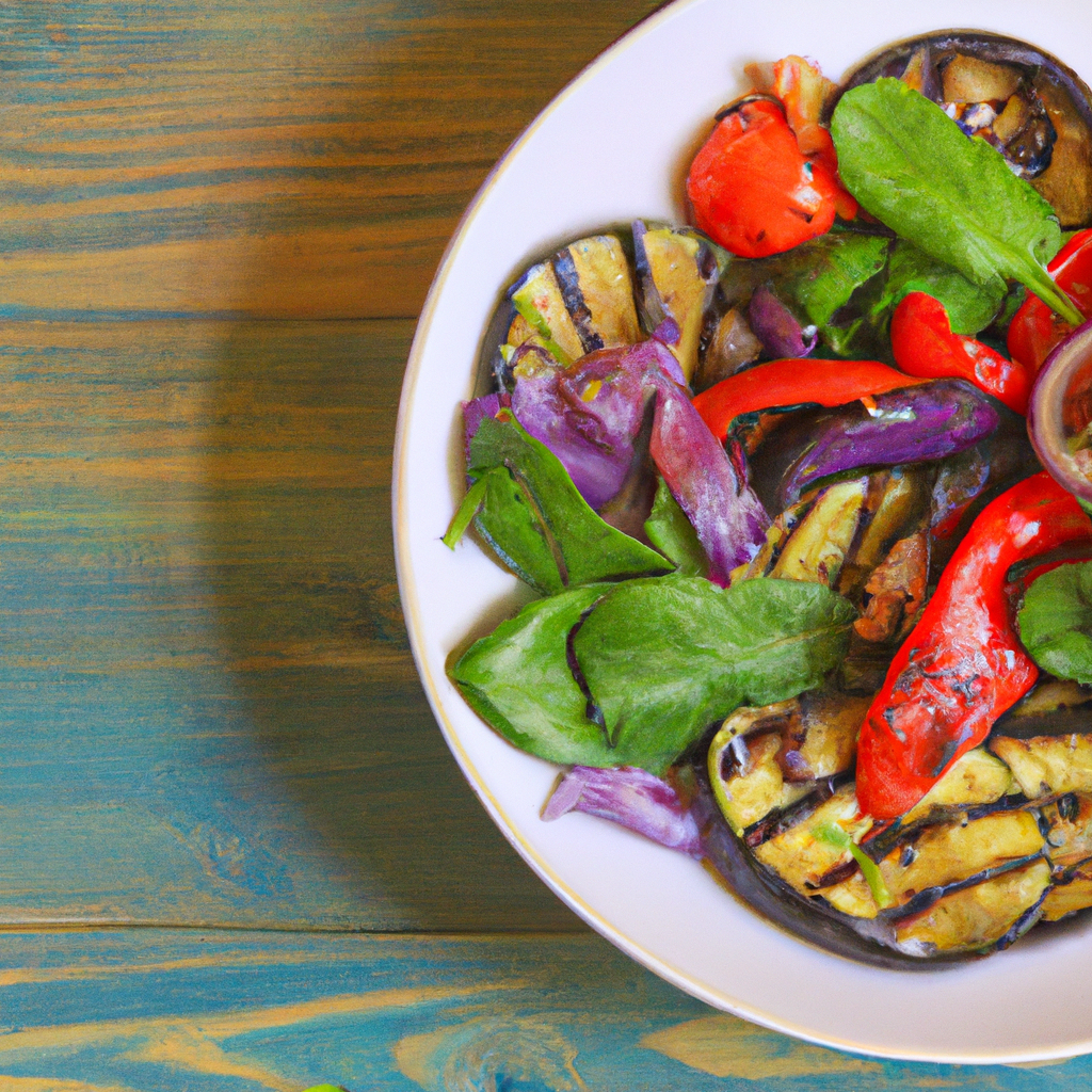 Grilled Vegetable And Olive Salad