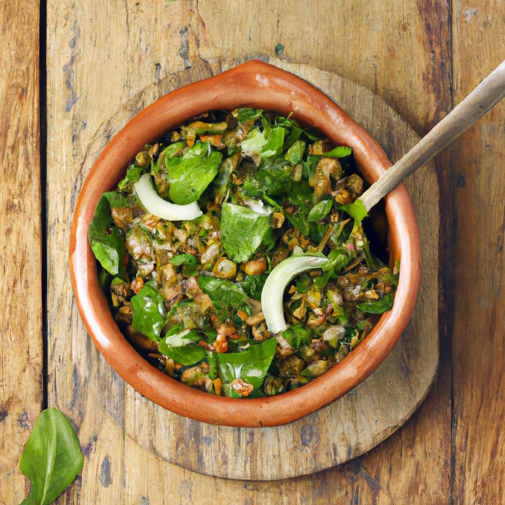Lebanese Lentil And Spinach Stew