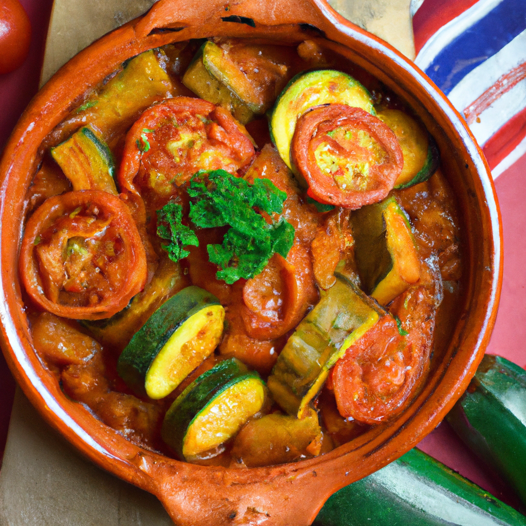 Moroccan Zucchini And Tomato Tagine