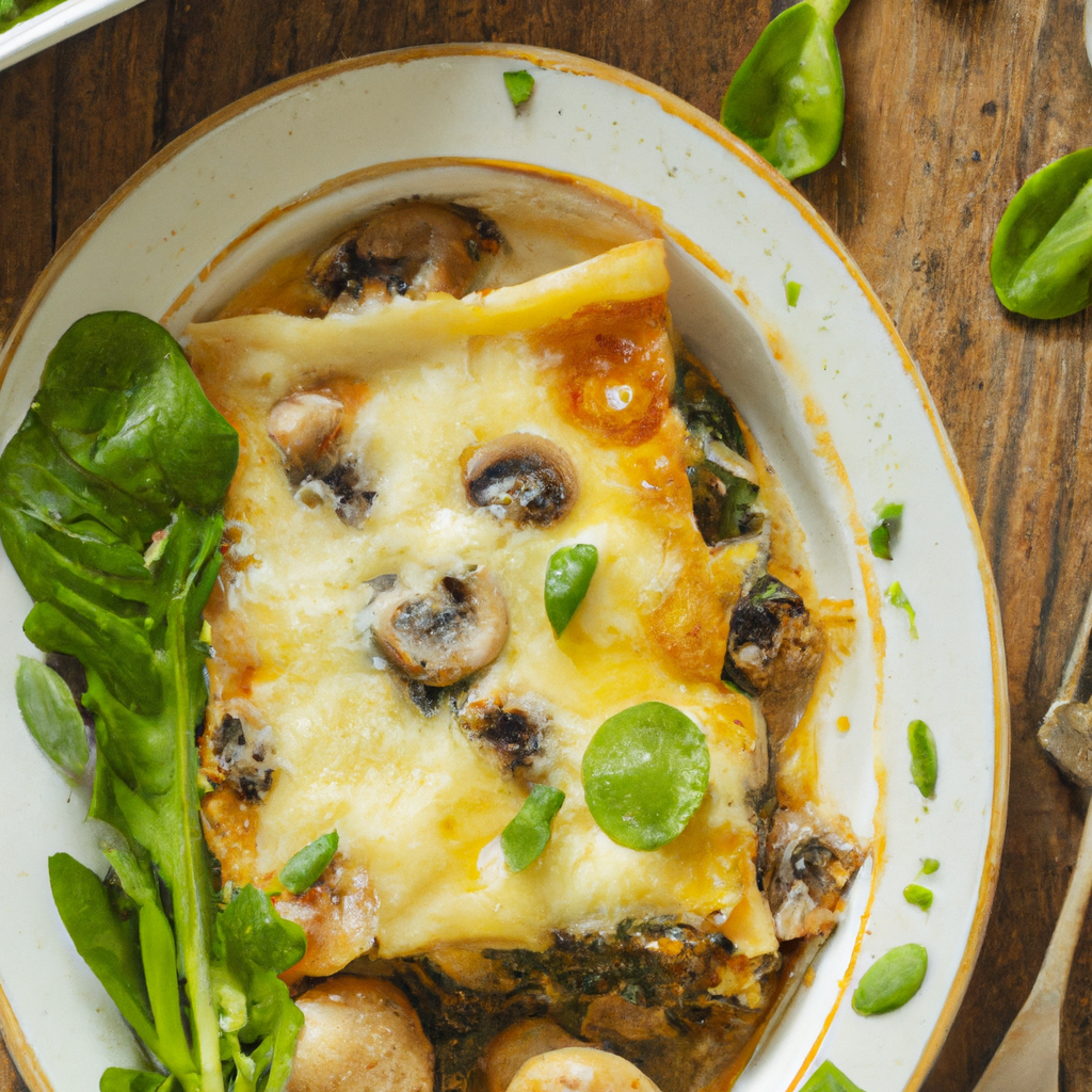 Mushroom And Spinach Lasagna