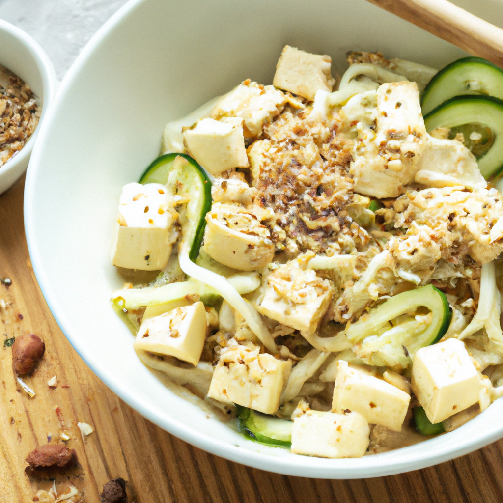Tofu And Cucumber Noodle Salad