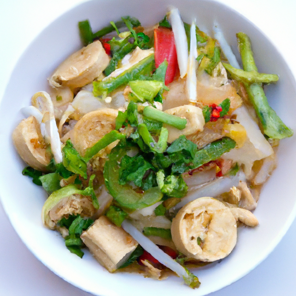 Vegetarian Vietnamese Bun Bo Xao