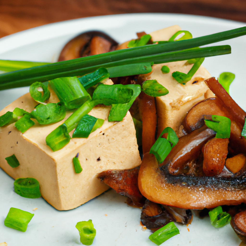 Braised Tofu With Mushrooms