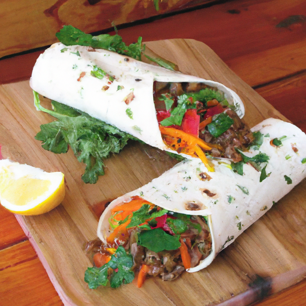 Mediterranean Lentil And Veggie Wrap