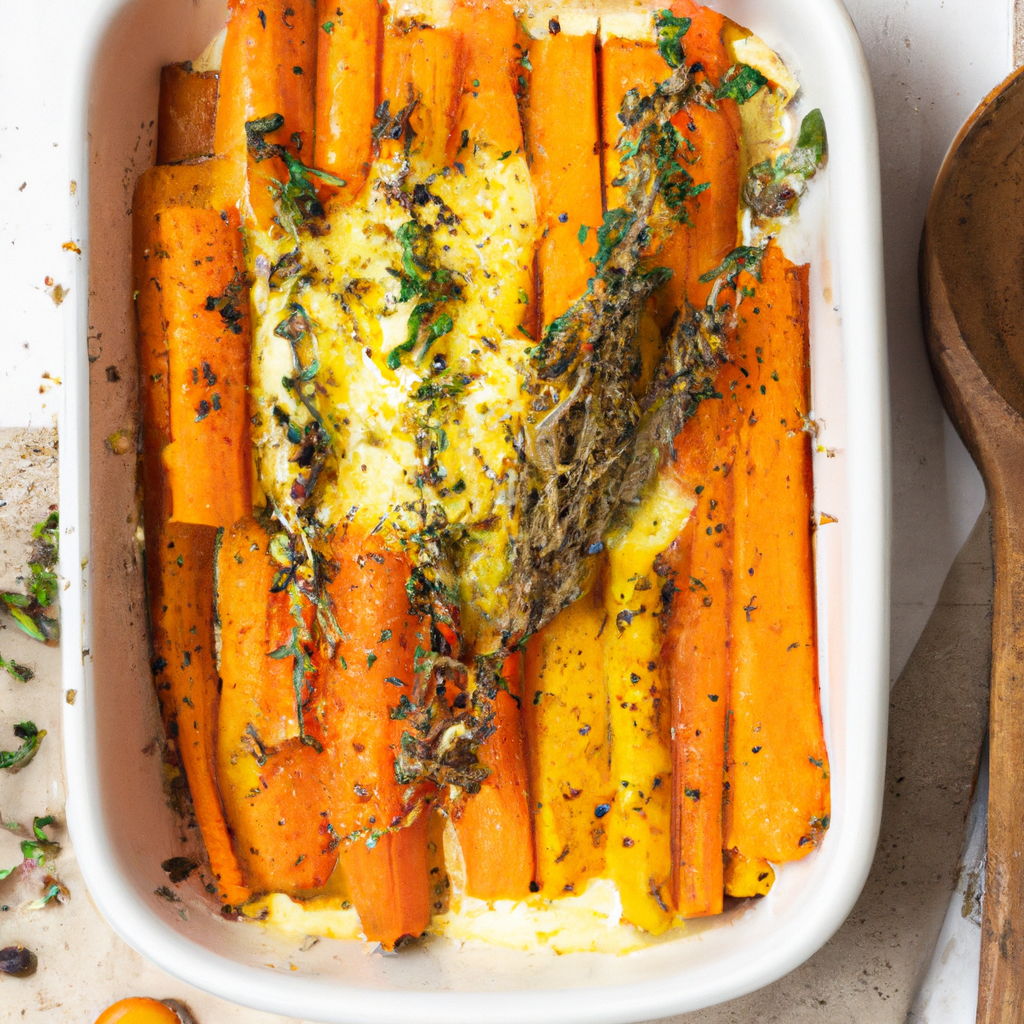 Roasted Carrot And Parsnip Gratin