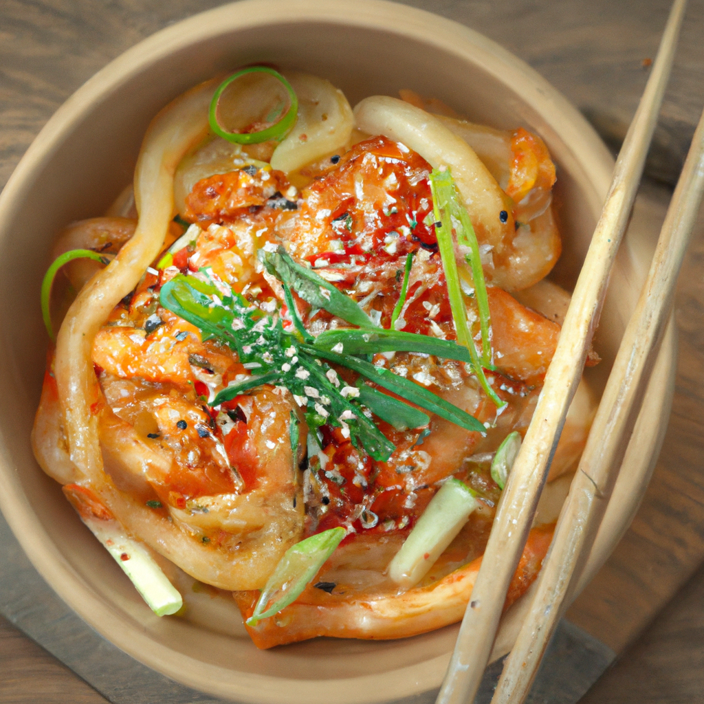 Spicy Kimchi Udon