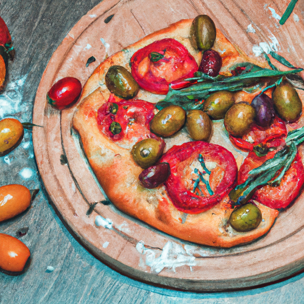 Tomato And Olive Focaccia