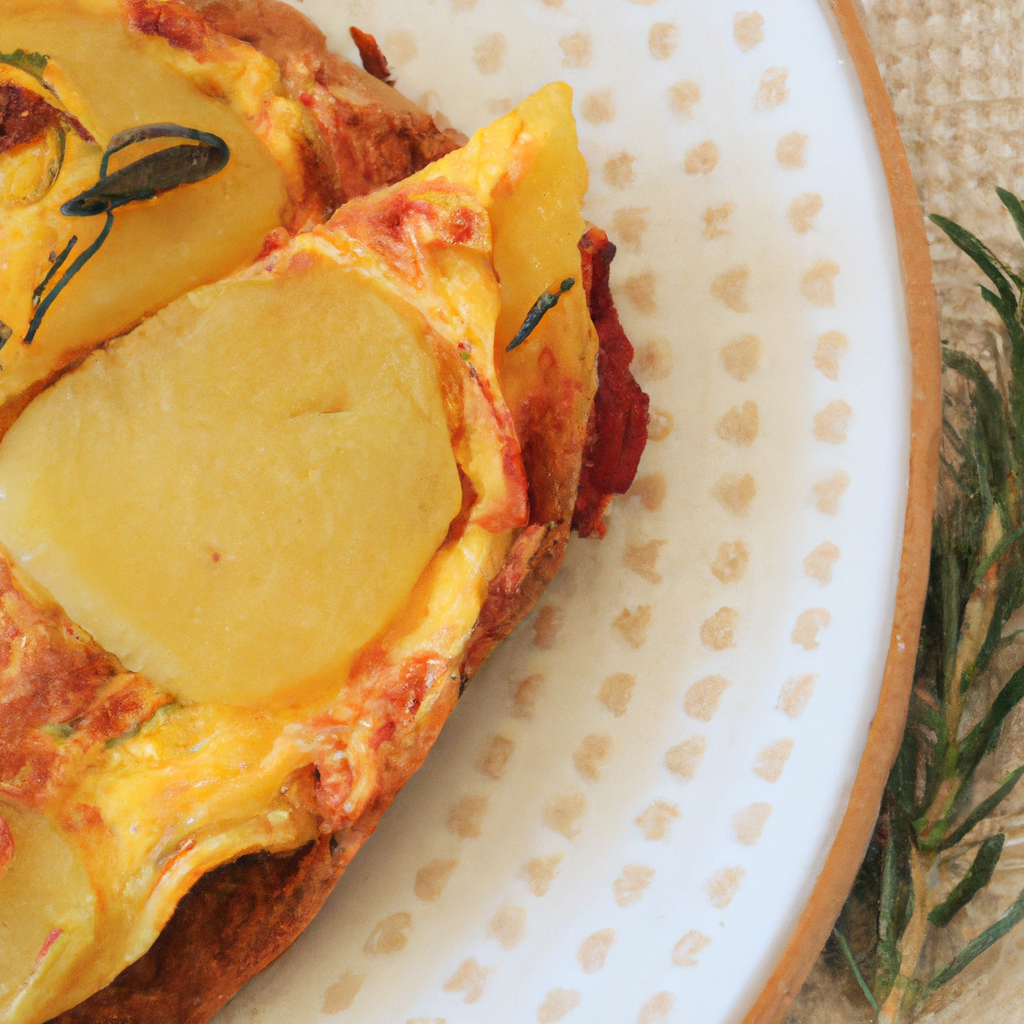 Tortilla De Patata Y Pimiento Potato And Pepper Omelette