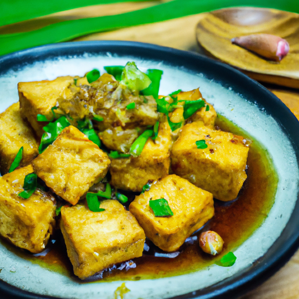 Crispy Tofu With Lemongrass Sauce