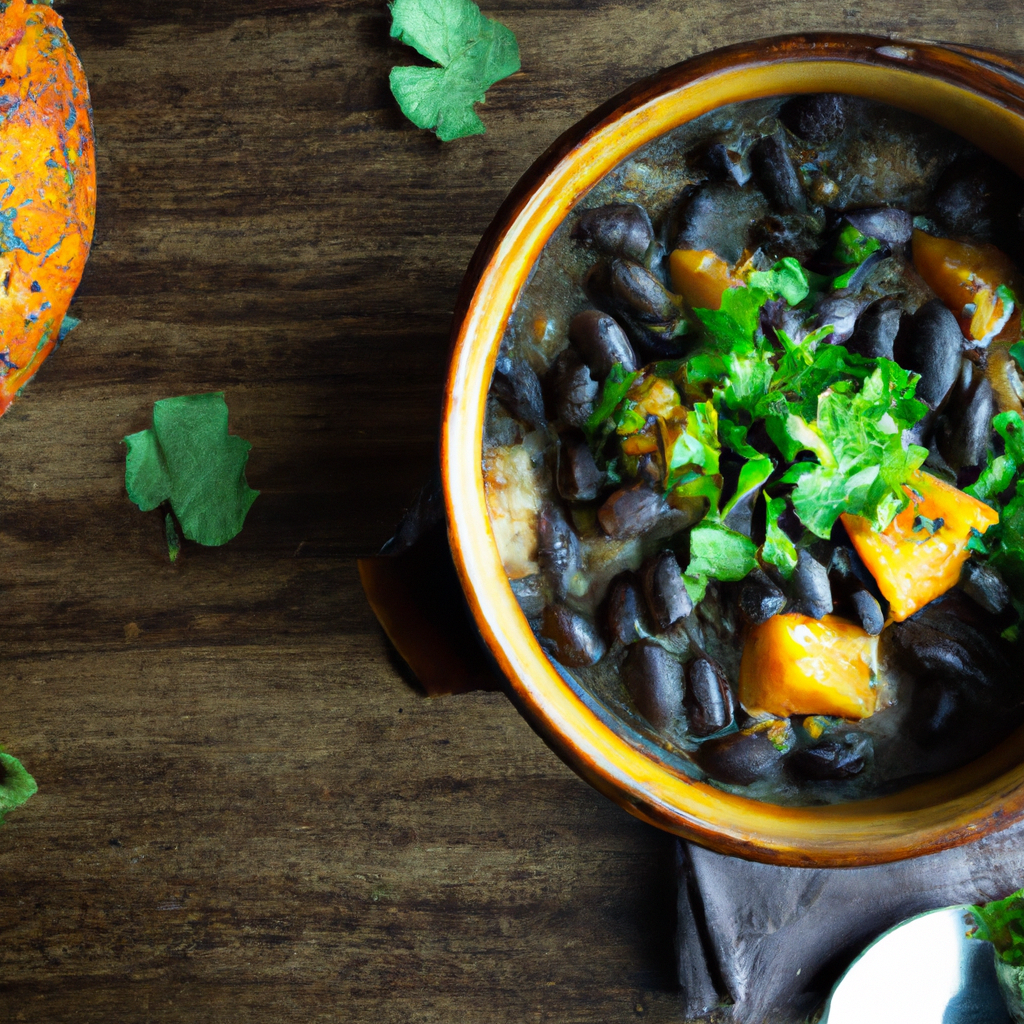 Feij&atilde;o Com Ab&oacute;bora E Coentro Beans With Pumpkin And Cilantro
