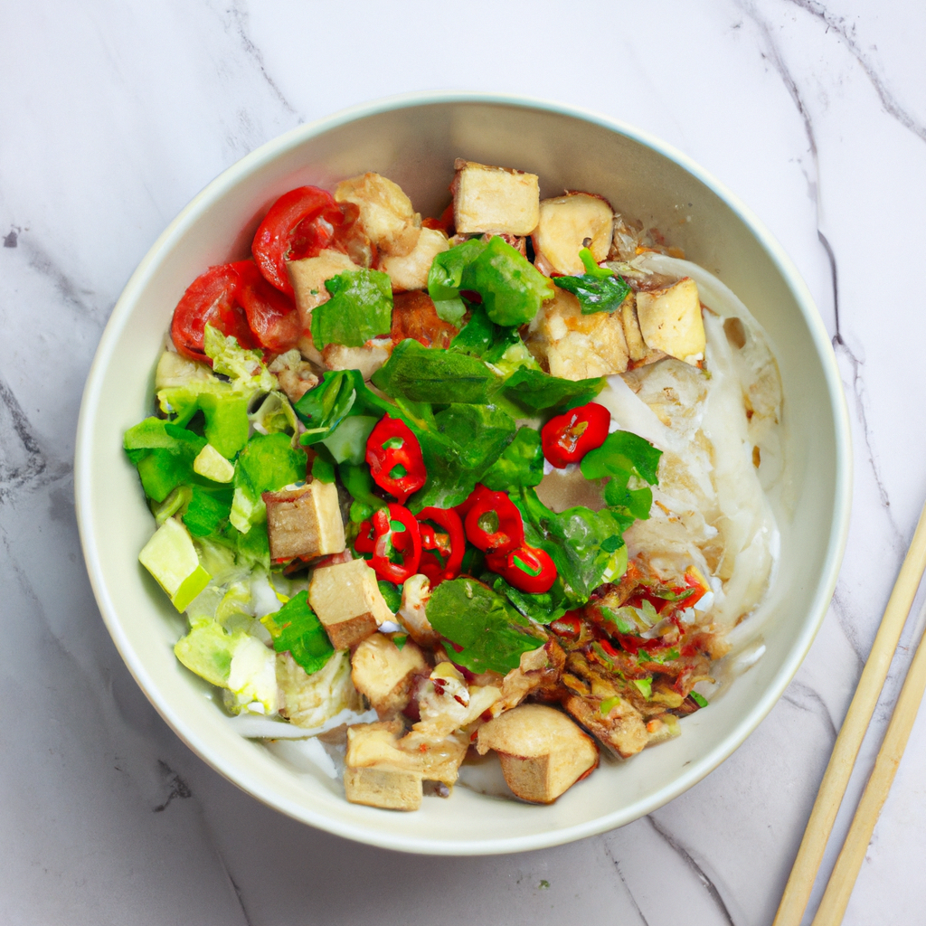 Lemongrass Tofu Vermicelli Bowl
