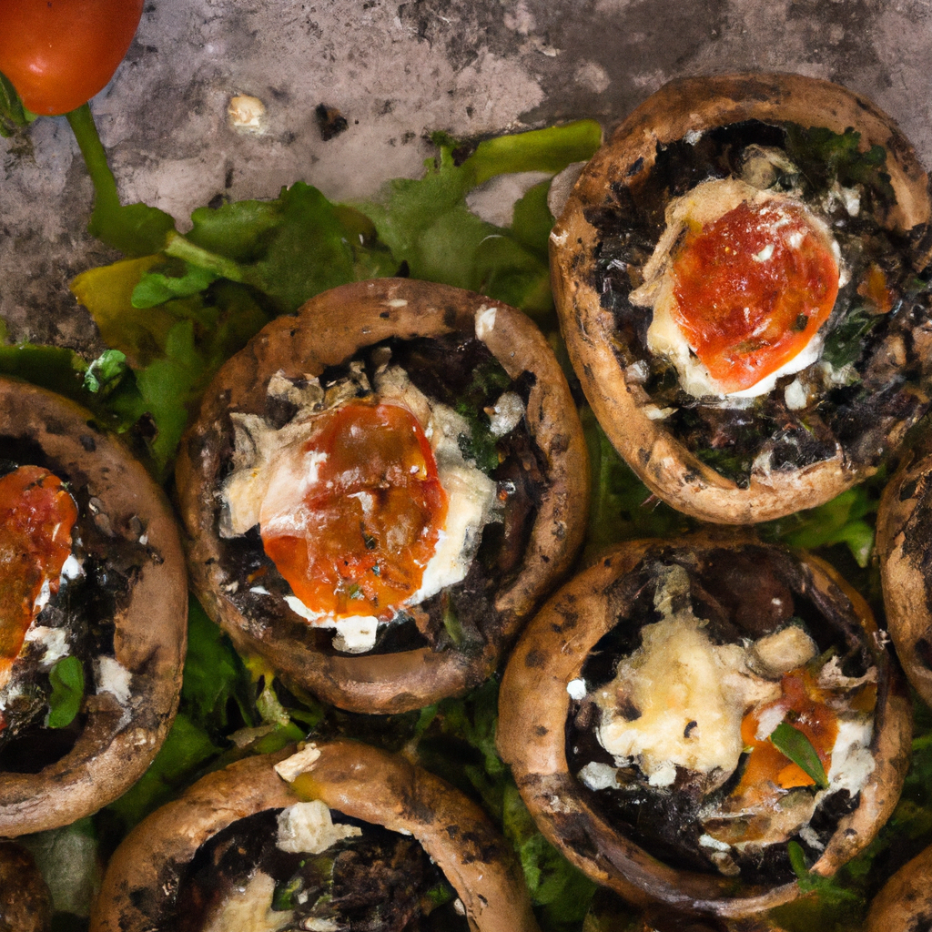 Mediterranean Stuffed Portobello Mushrooms