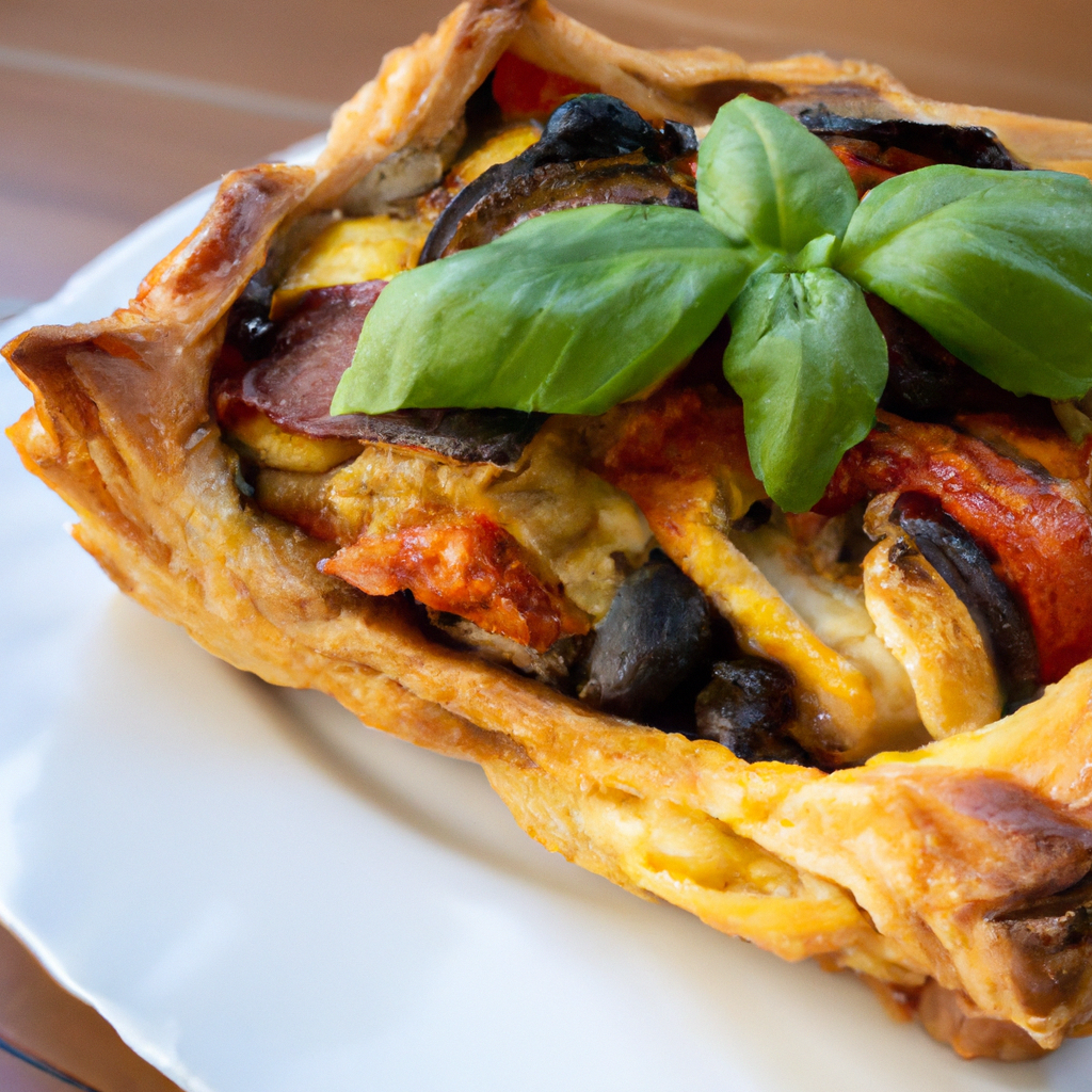 Ratatouille Puff Pastry Tart
