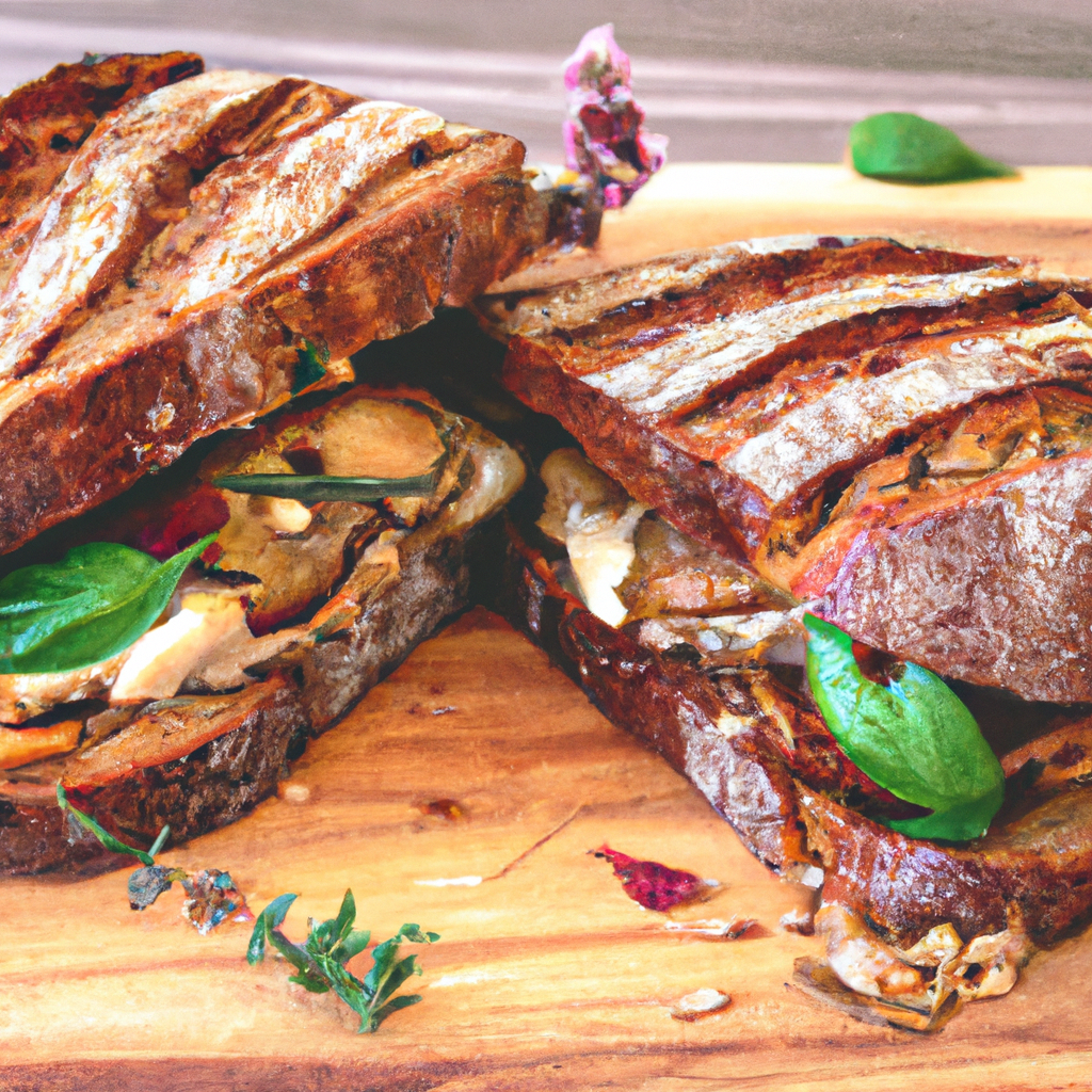 Roasted Vegetable And Brie Sandwich