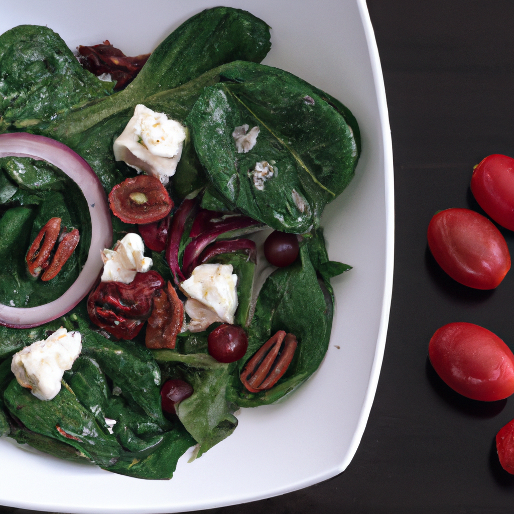 Ensalada De Espinacas Con Queso Spinach Salad With Cheese