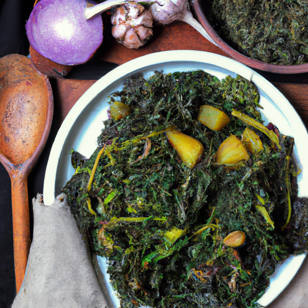 Gomen Besiga Collard Greens Without Meat