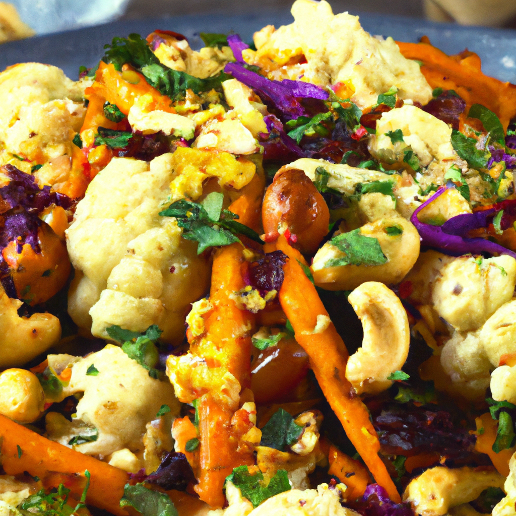 Moroccan Roasted Cauliflower And Carrot Salad
