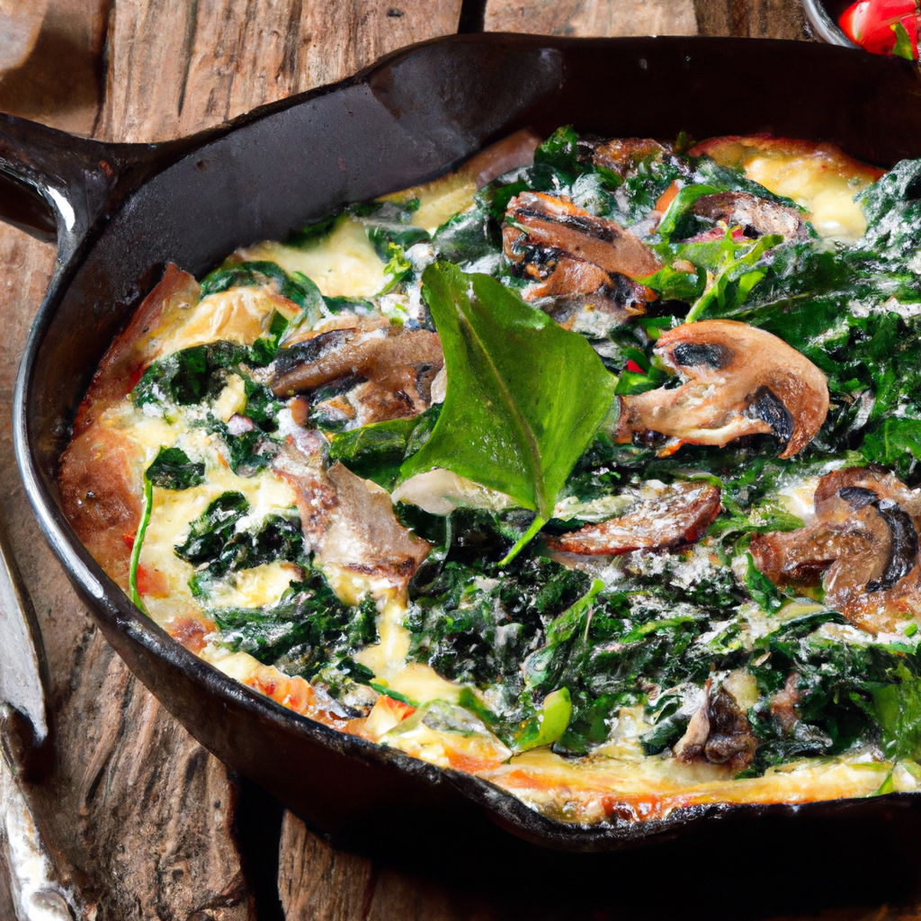 Mushroom And Spinach Frittata