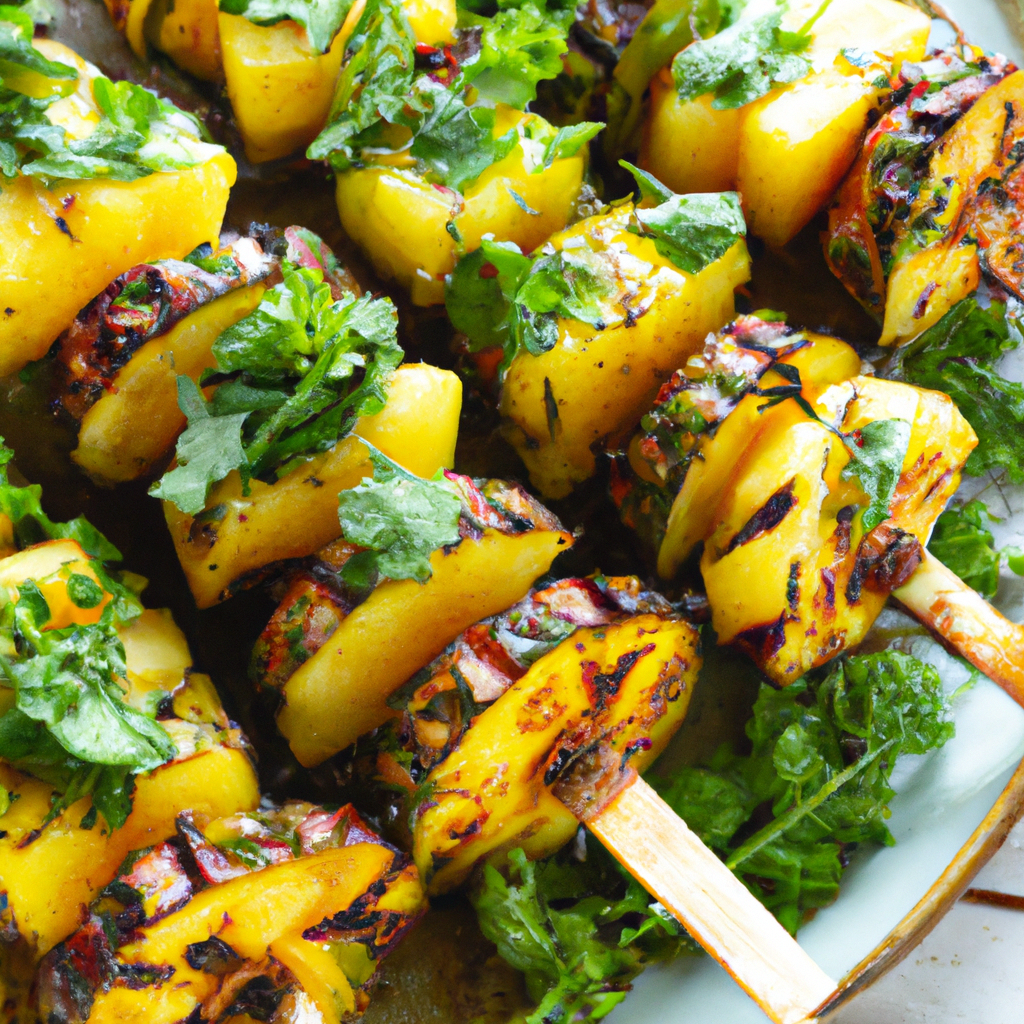 Pineapple And Coconut Grilled Vegetables