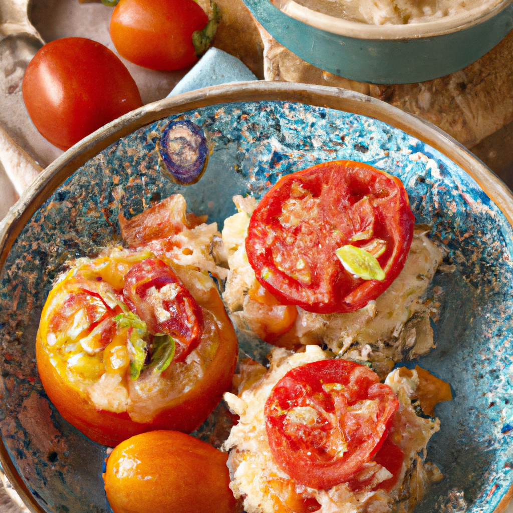 Stuffed Tomatoes With Herbed Rice