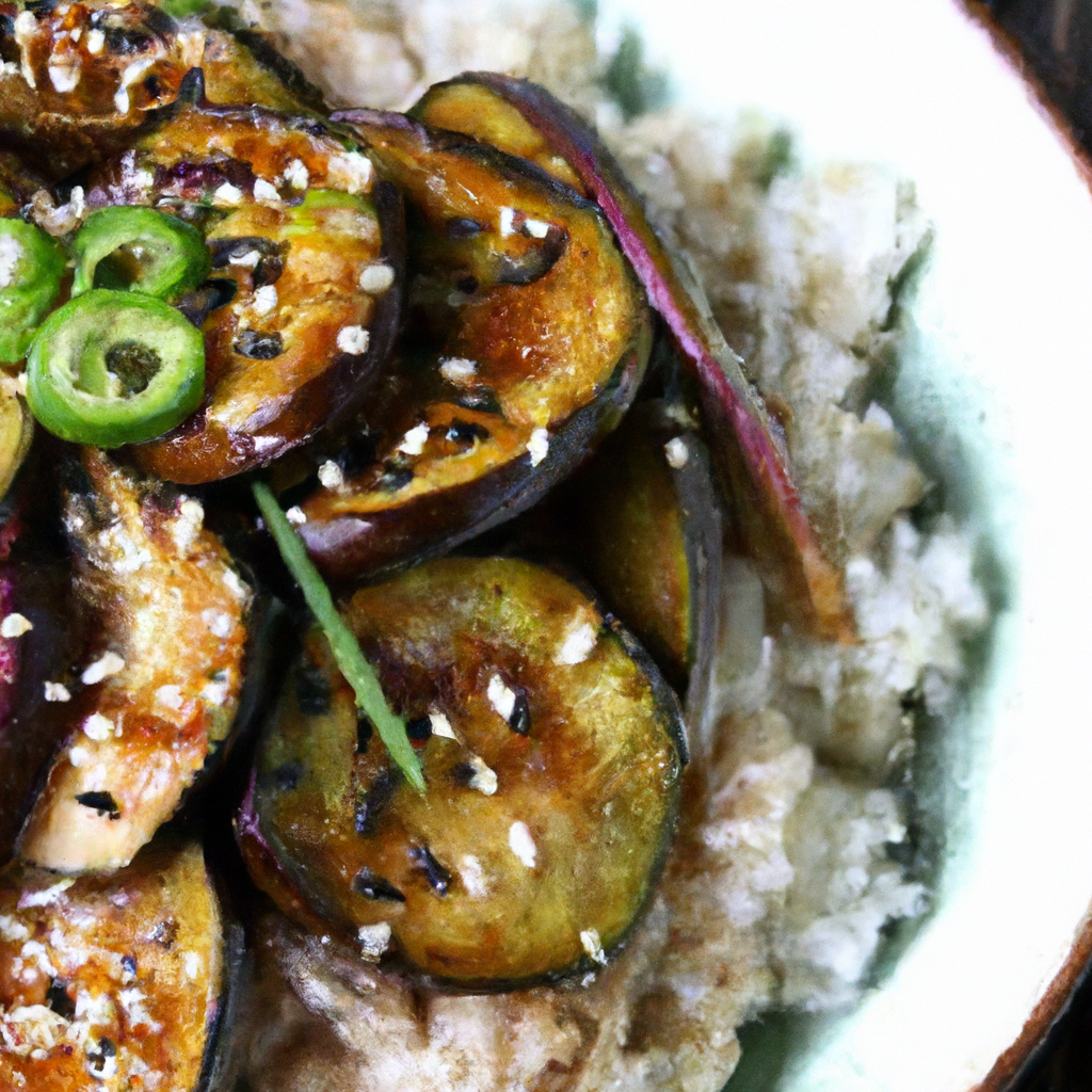 Teriyaki Eggplant Bowl