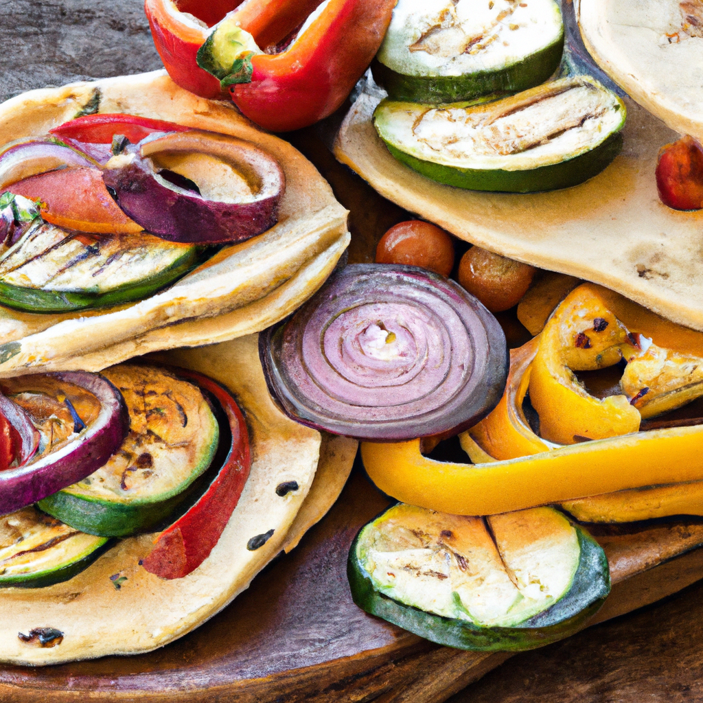 Grilled Vegetable And Hummus Pita