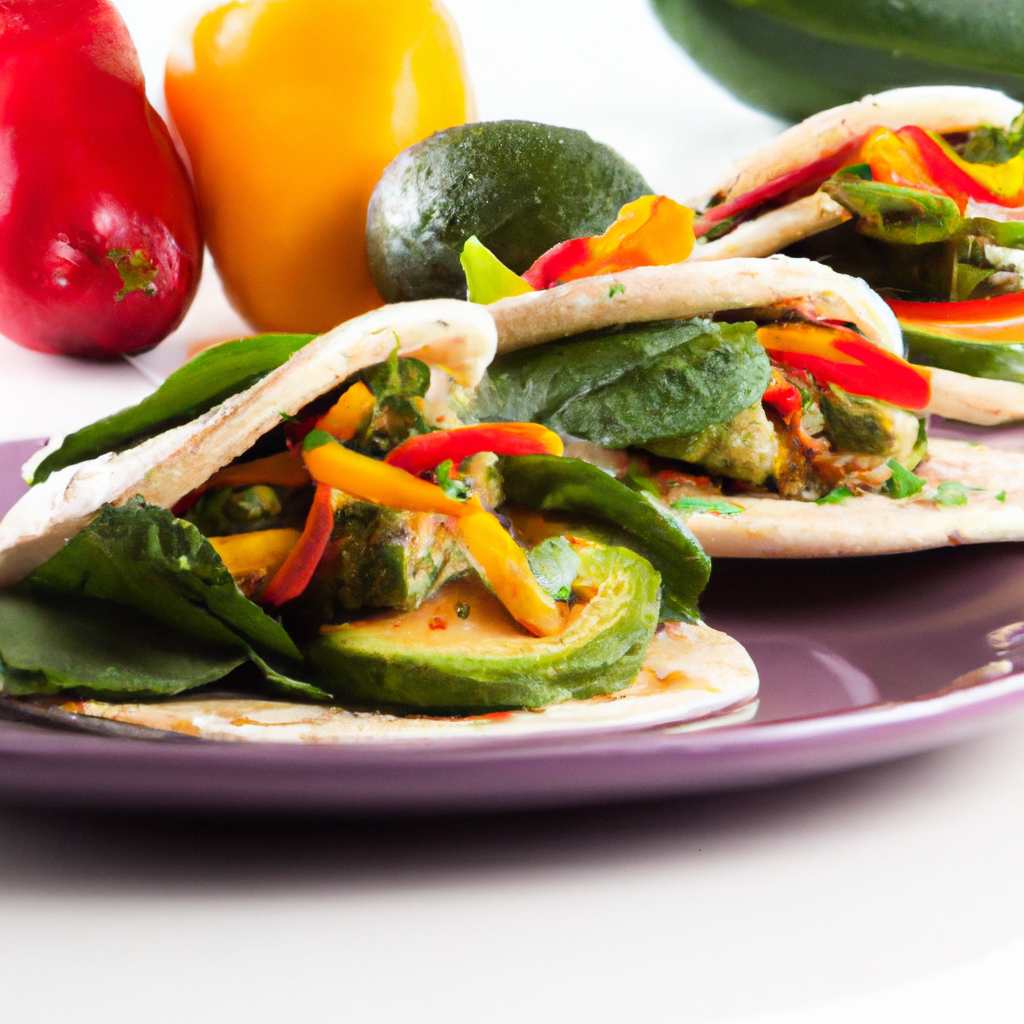 Grilled Veggie And Spinach Tacos