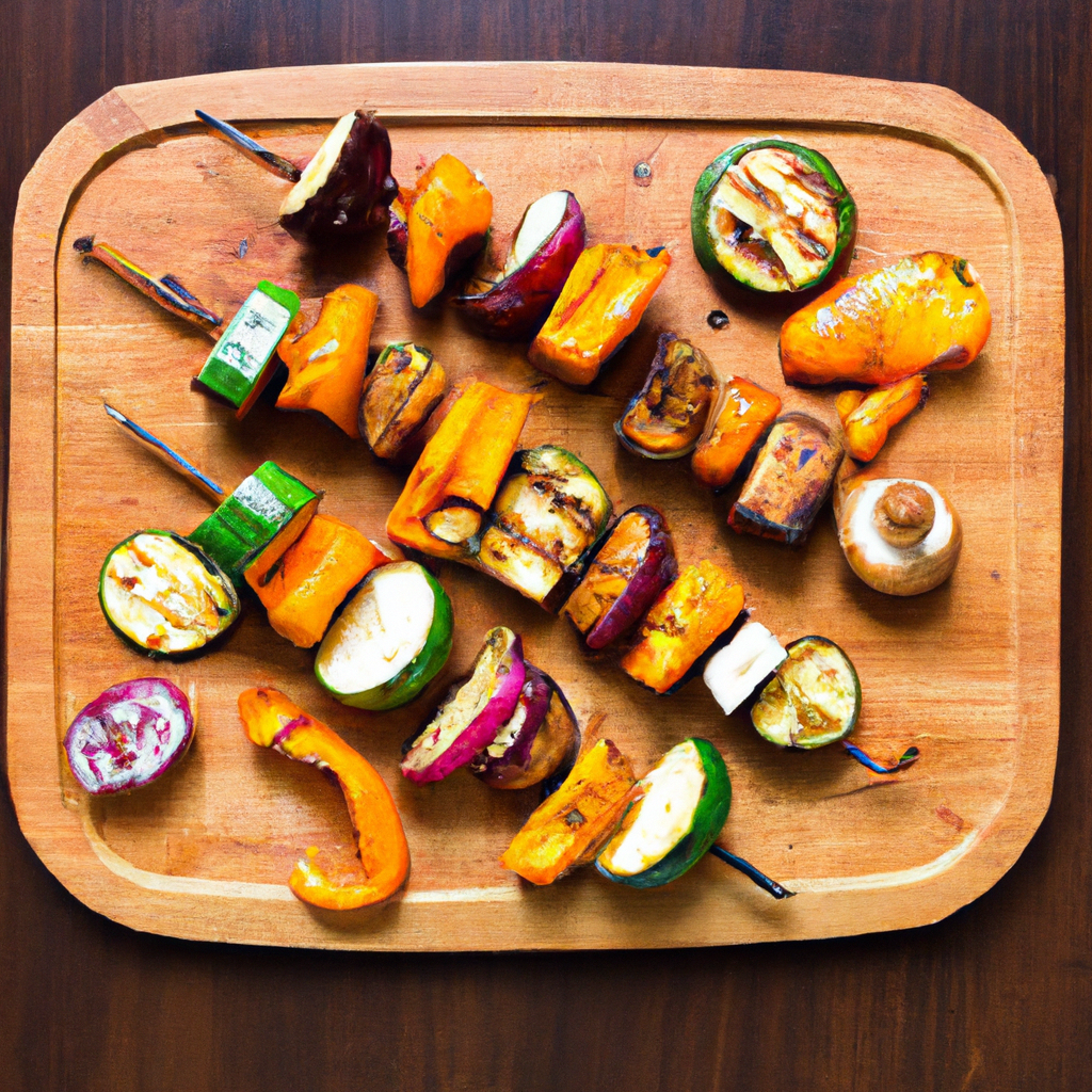 Grilled Zucchini And Halloumi Skewers
