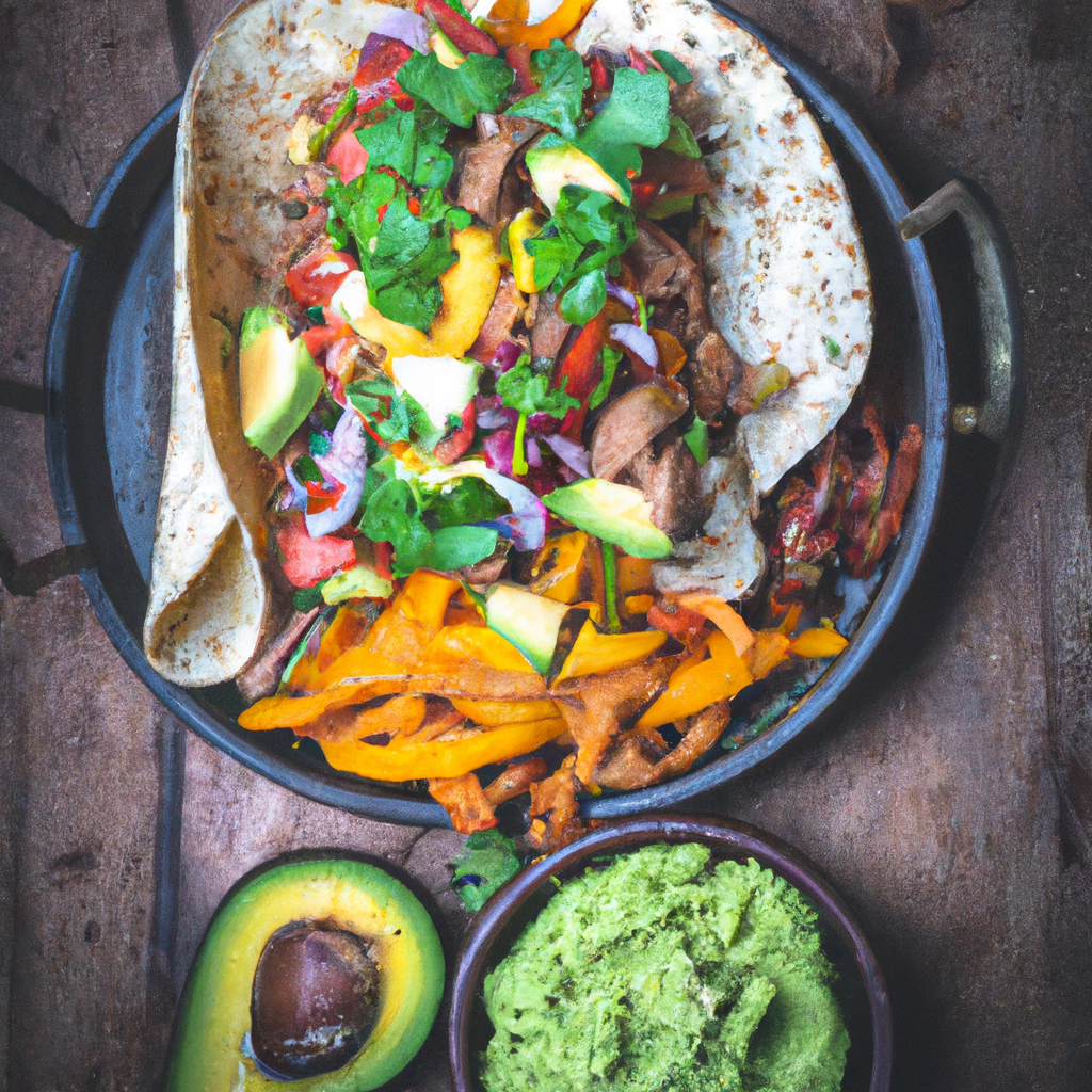 Jerk Seasoned Vegetable Fajitas