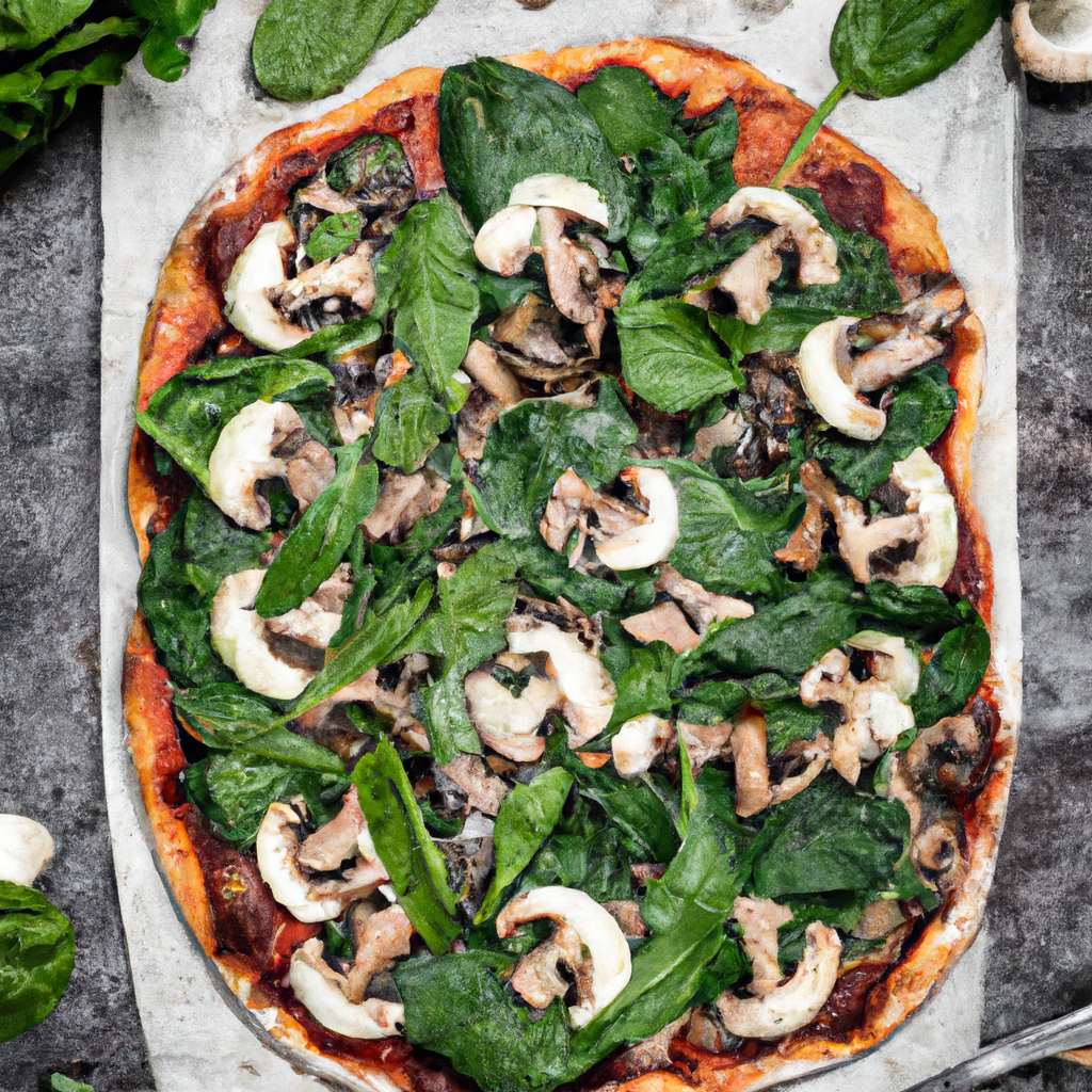 Mushroom And Leek Pizza