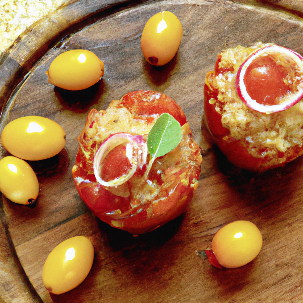 Quinoa And Corn Stuffed Tomatoes